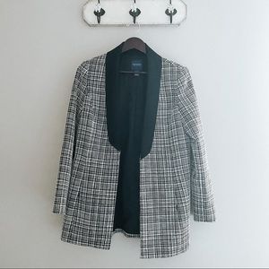 Doncaster Black and White Plaid Blazer